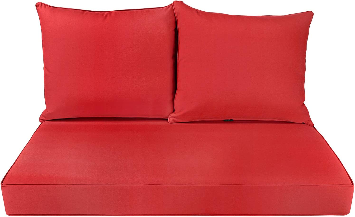 Red Deep Seat Glider Loveseat Cushion