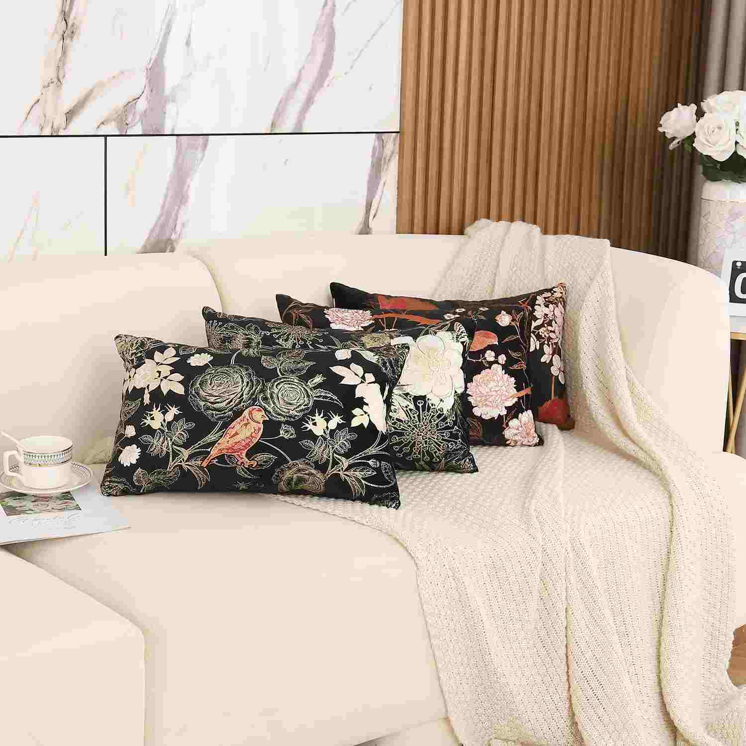 rectangular outdoor vintage style cushions that can be chosen for an Autumn or Fall design