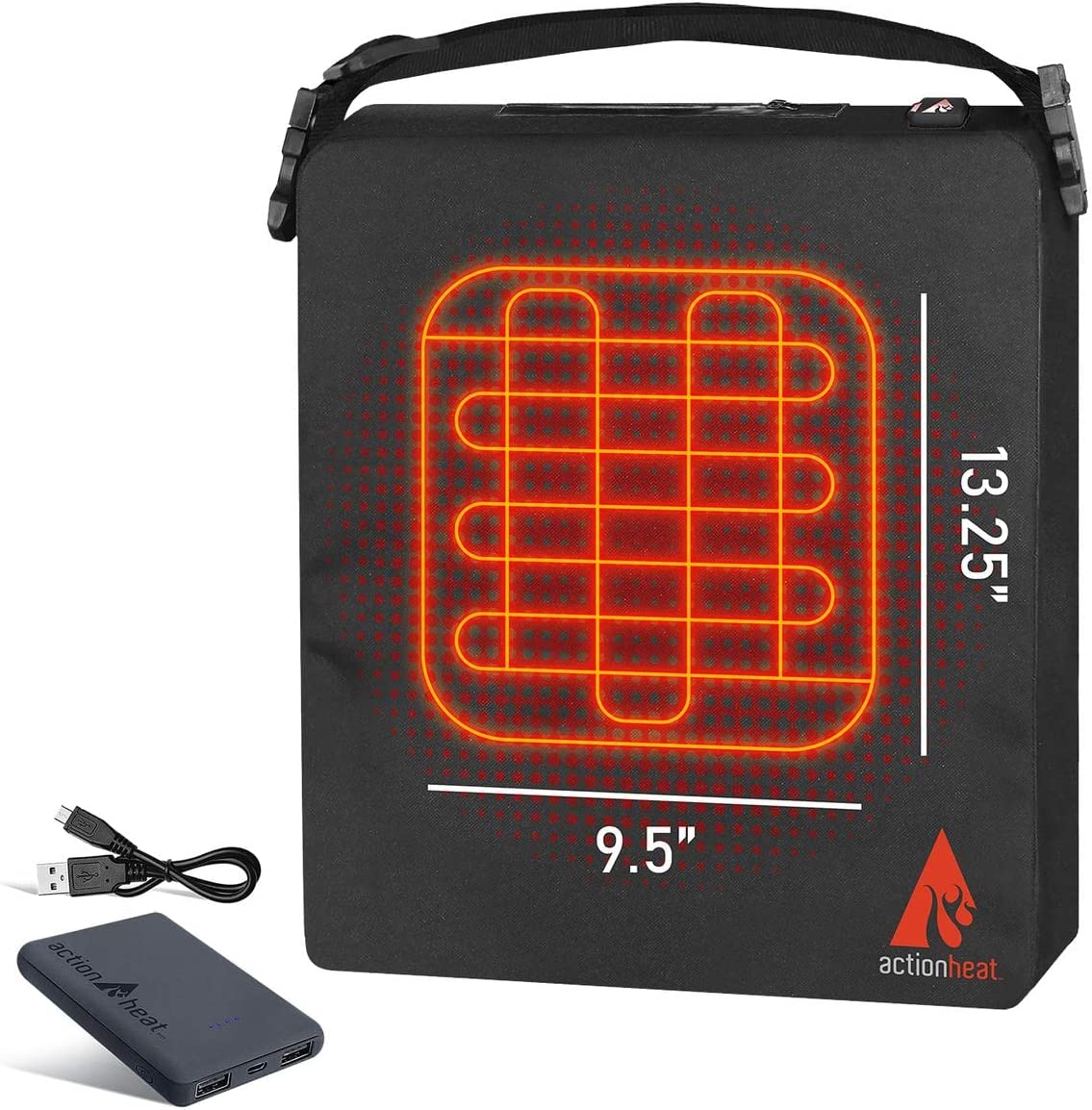 battery operated heated seat cushion for outdoors